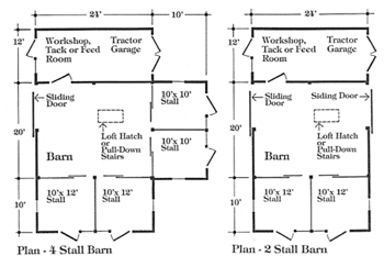 Horse Barn Plans and Designs