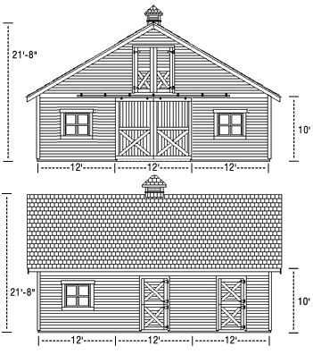 Horse Barn Plans Blueprints